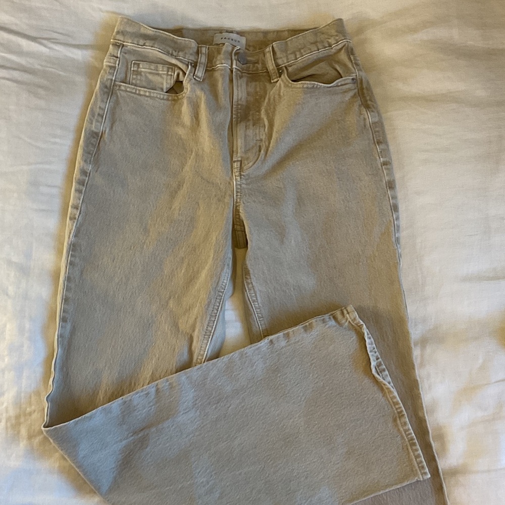 PacSun Women's Boot-Cut Jeans in Light Tan